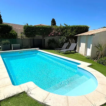 Villa 3 Etoiles Avec Piscine Privee, 500m De La Plage, 4 Pour 6-8 Pers. Au Grau-du-roi - Fr-1-307-157 Le Grau-du-Roi